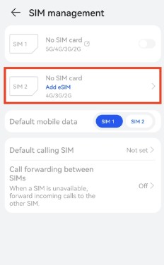 Step 2: Add eSIM
